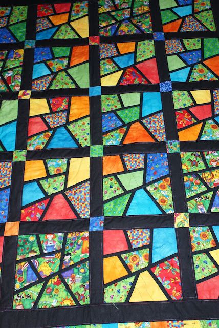 how to make a stained glass pattern